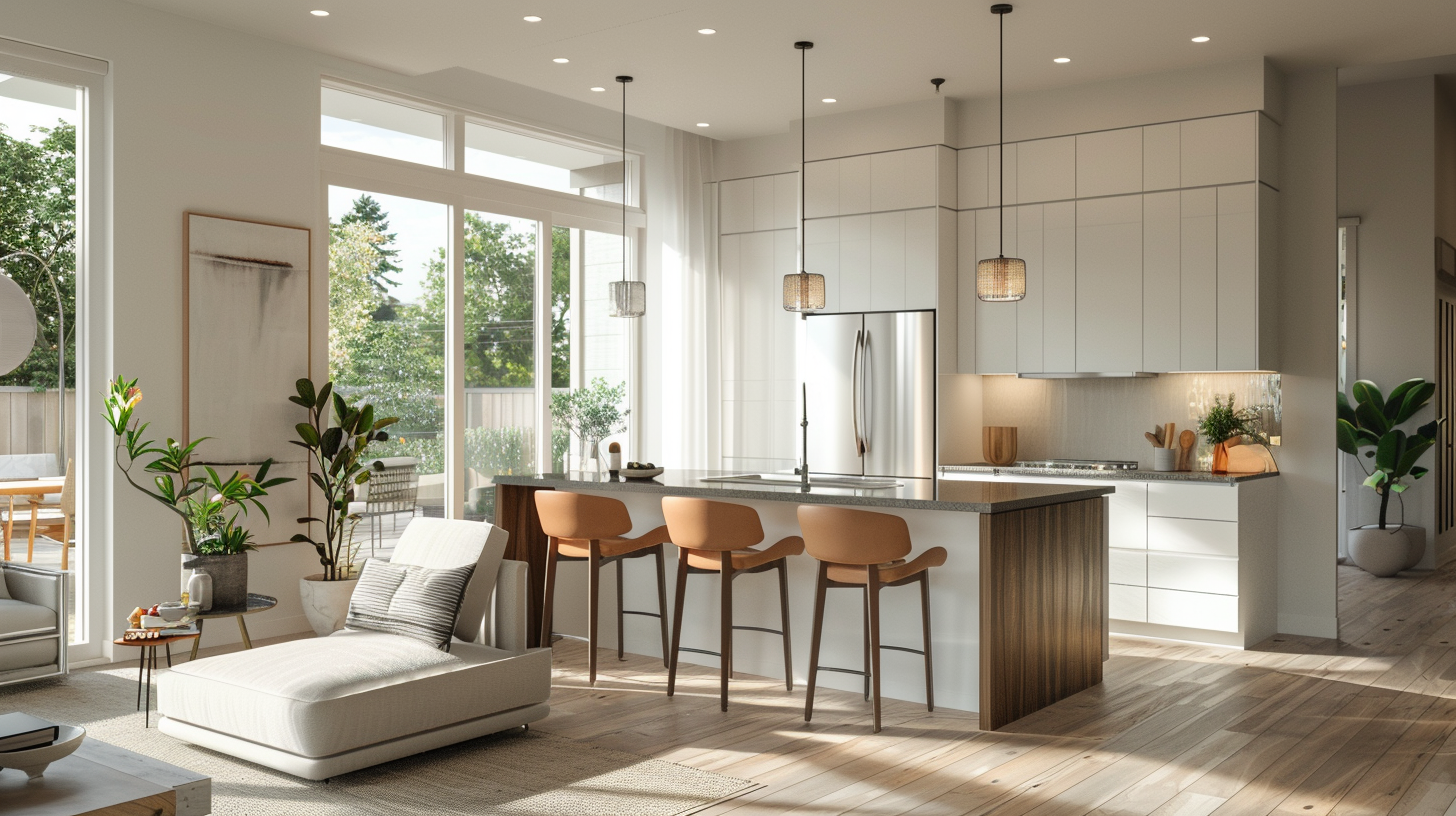 Kitchen remodel with island